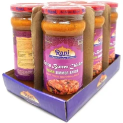 Spicy Butter Chicken Curry Vegan Simmer Sauce - 14oz (400g) Pack Of 6 - Rani Brand Authentic Indian Products