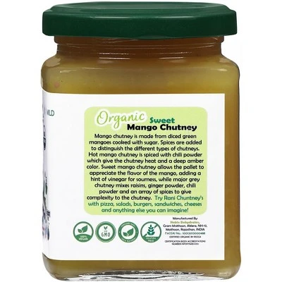 Organic Sweet Mango Chutney - 10.5oz (300g) - Rani Brand Authentic Indian Products 6 Organic Sweet Mango Chutney - 10.5oz (300g) - Rani Brand Authentic Indian Products - Image 4