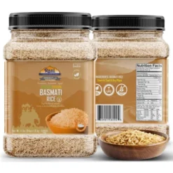Brown Basmati Rice Extra Long - 64oz (4lbs) 1.81kg PET Jar - Rani Brand Authentic Indian Products