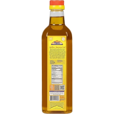 Yellow Mustard Oil (Kachi Ghani) - 33.8 Ounce (1 Liter) - Rani Brand Authentic Indian Products 6 Yellow Mustard Oil (Kachi Ghani) - 33.8 Ounce (1 Liter) - Rani Brand Authentic Indian Products - Image 4