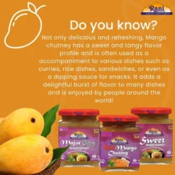 3-in-1 Mango Chutney (Hot, Sweet, Major Grey) - 12.3oz (350g) - Rani Brand Authentic Indian Products -Kitchen GUEST 8533da59 0f25 48f4 8876 11c822938b09