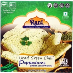 Rani Brand Authentic Indian Foods | Pappadums Green Chilli Papad -Kitchen GUEST 85f7a324 afc0 414a b0a2 656cde09e8a4
