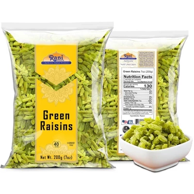 Green Raisins - 7oz (200g) - Rani Brand Authentic Indian Products 5 Green Raisins - 7oz (200g) - Rani Brand Authentic Indian Products - Image 3