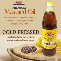 Mustard Oil (Kachi Ghani) - 169 Ounce (5 Liter) - Rani Brand Authentic Indian Products 16 Mustard Oil (Kachi Ghani) - 169 Ounce (5 Liter) - Rani Brand Authentic Indian Products -Kitchen GUEST 8898efc7 8591 4ee4 ba5c 4c6fb58b526b 3