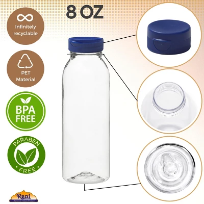 Clear Plastic Bottles 8oz PET Bottle With Flip-top Caps Made In USA - Pack Of 50 5 Clear Plastic Bottles 8oz PET Bottle With Flip-top Caps Made In USA - Pack Of 50 - Image 4