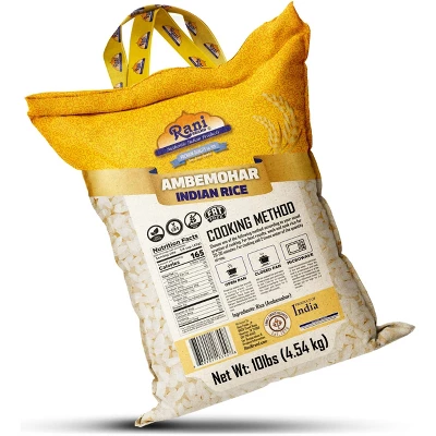 Ambemohar Indian Rice 160oz (10lbs) 4.54kg - Rani Brand Authentic Indian Products 6 Ambemohar Indian Rice 160oz (10lbs) 4.54kg - Rani Brand Authentic Indian Products - Image 4