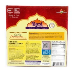 Rani Brand Authentic Indian Foods | Pappadums Garlic Papad