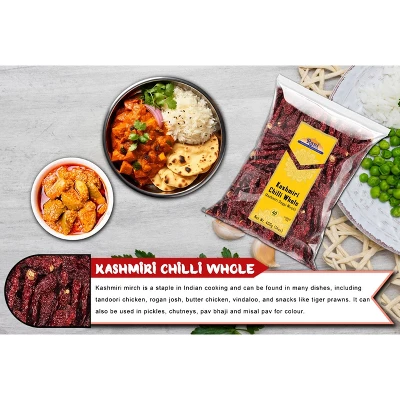 Rani Brand Authentic Indian Foods | Kashmiri Chilli Whole (Deggi Mirch, Low Heat) 4 Rani Brand Authentic Indian Foods | Kashmiri Chilli Whole (Deggi Mirch, Low Heat) - Image 2