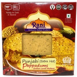 Rani Brand Authentic Indian Foods | Pappadums Punjabi Papad - Extra Hot -Kitchen GUEST 925e5aca 92cf 4b84 ad5e ae5630e58715