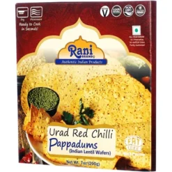 Red Chilli Pappadums (Wafer Snack) - 7oz (200g) - Rani Brand Authentic Indian Products -Kitchen GUEST 95ab898d a149 4010 9e5a d7f103b07e72