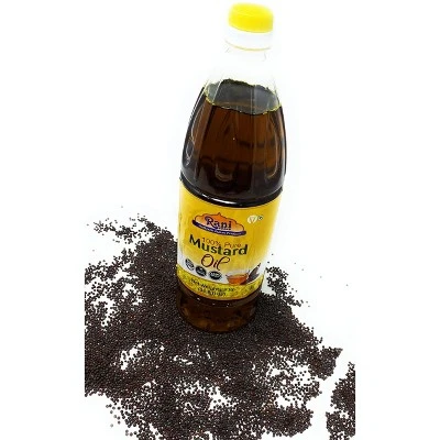 Mustard Oil (Kachi Ghani) - 33.8 Ounce (1 Liter) Pack Of 2 - Rani Brand Authentic Indian Products 5 Mustard Oil (Kachi Ghani) - 33.8 Ounce (1 Liter) Pack Of 2 - Rani Brand Authentic Indian Products - Image 3