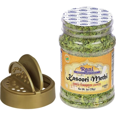 Fenugreek Leaves Dried (Kasoori Methi) - 1oz (28g) - Rani Brand Authentic Indian Products 7 Fenugreek Leaves Dried (Kasoori Methi) - 1oz (28g) - Rani Brand Authentic Indian Products - Image 5