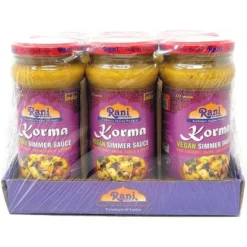 Korma Curry Vegan Simmer Sauce - 14oz (400g) Pack Of 6 - Rani Brand Authentic Indian Products -Kitchen GUEST 9d95a617 086a 4fe7 9d68 4505c2931ec9