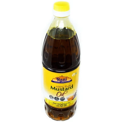 Mustard Oil (Kachi Ghani) - 33.8 Ounce (1 Liter) Pack Of 12 - Rani Brand Authentic Indian Products 10 Mustard Oil (Kachi Ghani) - 33.8 Ounce (1 Liter) Pack Of 12 - Rani Brand Authentic Indian Products - Image 8