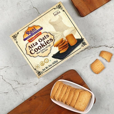 Atta Oats Cookies - 14oz (400g) Pack Of 4 - Rani Brand Authentic Indian Products 3 Atta Oats Cookies - 14oz (400g) Pack Of 4 - Rani Brand Authentic Indian Products