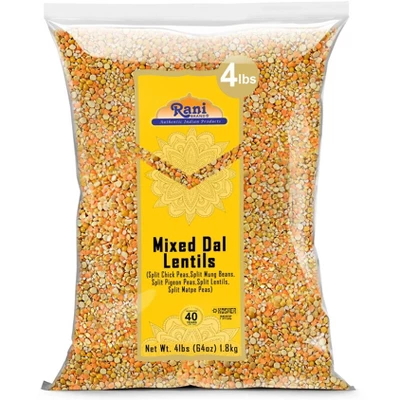 Mixed Dal (5 Split Dals) - 64oz (4lbs) 1.81kg - Rani Brand Authentic Indian Products 7 Mixed Dal (5 Split Dals) - 64oz (4lbs) 1.81kg - Rani Brand Authentic Indian Products - Image 5