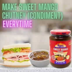 Sweet Mango Chutney - 36oz (2.2lbs) 1kg Pack Of 6 - Rani Brand Authentic Indian Products -Kitchen GUEST a1d3415e 155b 4442 a160 d3c021fed420