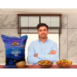 Platinum White Basmati Rice Extra Long - 320oz (20lbs) Cloth Bag - Rani Brand Authentic Indian Products