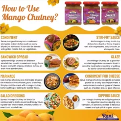 3-in-1 Mango Chutney (Hot, Sweet, Major Grey) - 12.3oz (350g) - Rani Brand Authentic Indian Products -Kitchen GUEST a5313b06 a2d8 4692 8edc 3eeac10bffea