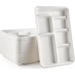 6 Compartment Square Biodegradable Divided Plates - Pack Of 500 - Rani Brand Authentic Indian Products 16 6 Compartment Square Biodegradable Divided Plates - Pack Of 500 - Rani Brand Authentic Indian Products -Kitchen GUEST ac1c5e29 f85d 4a9d 9425 f08e6b062c5a 2