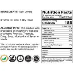 Masoor Dal (Red Split Lentils) - 128oz (8lbs) 3.63kg - Rani Brand Authentic Indian Products -Kitchen GUEST aee2b2be 9f12 46cc aa04 a38bd8560c30