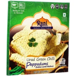 Rani Brand Authentic Indian Foods | Pappadums Green Chilli Papad -Kitchen GUEST b152a624 4e9a 47d9 941a 488713decb2e