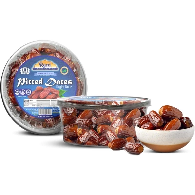 Pitted Dates (Deglet Nour) Raw Dried Fruit - 24oz (1.5lbs) 680g Pack Of 2 - Rani Brand Authentic Indian Products 4 Pitted Dates (Deglet Nour) Raw Dried Fruit - 24oz (1.5lbs) 680g Pack Of 2 - Rani Brand Authentic Indian Products - Image 2