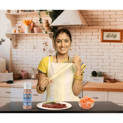 Himalayan Pink Salt Granules Grinder Bottle - 4oz (115g) - Rani Brand Authentic Indian Products 2 Himalayan Pink Salt Granules Grinder Bottle - 4oz (115g) - Rani Brand Authentic Indian Products