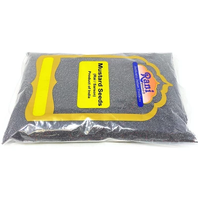 Mustard Seeds (Black Kali Sarson) Whole - 80oz (5lbs) 2.27kg - Rani Brand Authentic Indian Products 4 Mustard Seeds (Black Kali Sarson) Whole - 80oz (5lbs) 2.27kg - Rani Brand Authentic Indian Products - Image 2