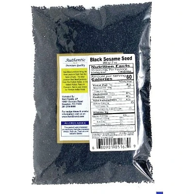 Rani Brand Authentic Indian Foods - Sesame Seeds Whole Black, Raw (Kala Till) 3 Rani Brand Authentic Indian Foods - Sesame Seeds Whole Black, Raw (Kala Till)