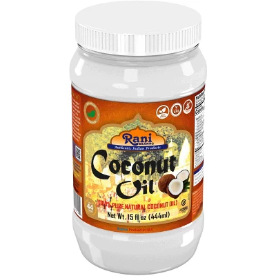 Coconut Oil (100% Pure Natural Coconut Oil) Cold Pressed - 15 Fl Oz (444ml) Pack Of 2 - Rani Brand Authentic Indian Products 9 Coconut Oil (100% Pure Natural Coconut Oil) Cold Pressed - 15 Fl Oz (444ml) Pack Of 2 - Rani Brand Authentic Indian Products - Image 7