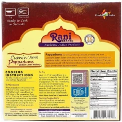Rani Brand Authentic Indian Foods | Pappadums Jeera (Cumin) Papad -Kitchen GUEST cc52deb5 8412 4731 88d7 f15801e1278d
