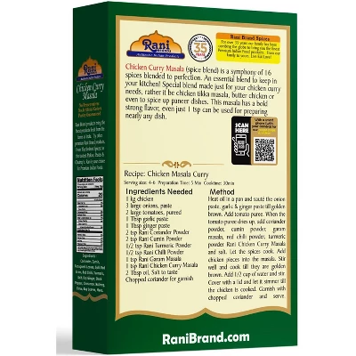 Chicken Curry Masala, Indian 13-Spice Blend - 3.5oz (100g) - Rani Brand Authentic Indian Products 5 Chicken Curry Masala, Indian 13-Spice Blend - 3.5oz (100g) - Rani Brand Authentic Indian Products - Image 3