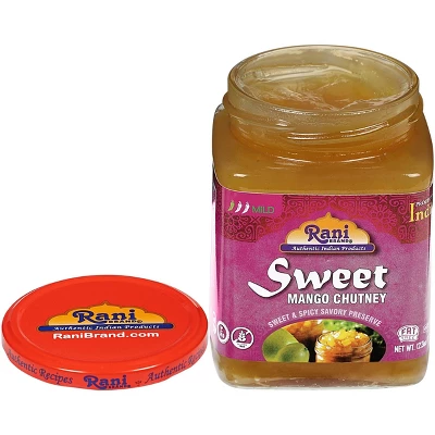 Sweet Mango Chutney - 12.3oz (350g) Pack Of 6 - Rani Brand Authentic Indian Products 4 Sweet Mango Chutney - 12.3oz (350g) Pack Of 6 - Rani Brand Authentic Indian Products - Image 2