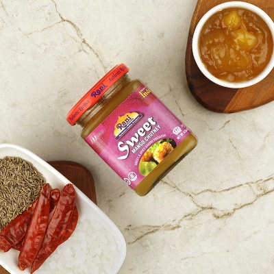 Sweet Mango Chutney - 12.3oz (350g) Pack Of 6 - Rani Brand Authentic Indian Products 3 Sweet Mango Chutney - 12.3oz (350g) Pack Of 6 - Rani Brand Authentic Indian Products