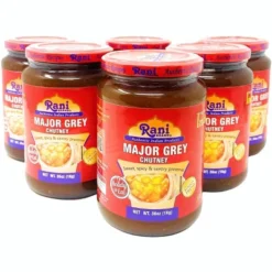 Major Grey Mango Chutney - 36oz (2.2lbs) 1kg Pack Of 6 - Rani Brand Authentic Indian Products -Kitchen GUEST d40ae69b 549a 4343 8809 17c4b6204756
