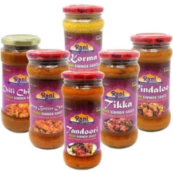 Curry Vegan Simmer Sauces 6-Pack Variety - 14oz (400g) Pack Of 6 - Rani Brand Authentic Indian Products -Kitchen GUEST d7f9ebbb 6ba2 4e10 be2e 323ba79bf9e4
