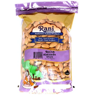 Rani Brand Authentic Indian Foods - Almonds, Raw Whole With Skin 6 Rani Brand Authentic Indian Foods - Almonds, Raw Whole With Skin - Image 4