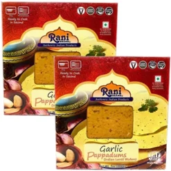 Rani Brand Authentic Indian Foods | Pappadums Garlic Papad -Kitchen GUEST dd034c43 73e8 455f 9a11 20b73a9b7fa9