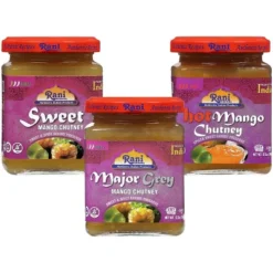 3-in-1 Mango Chutney (Hot, Sweet, Major Grey) - 12.3oz (350g) - Rani Brand Authentic Indian Products -Kitchen GUEST de31a343 6542 4764 ad9d d47065be5606