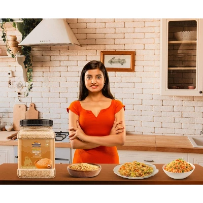 Brown Basmati Rice Extra Long - 64oz (4lbs) 1.81kg PET Jar - Rani Brand Authentic Indian Products 5 Brown Basmati Rice Extra Long - 64oz (4lbs) 1.81kg PET Jar - Rani Brand Authentic Indian Products - Image 3