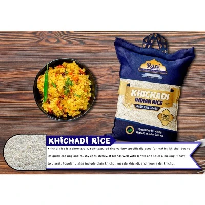 Khichadi Indian Rice 160oz (10lbs) 4.54kg - Rani Brand Authentic Indian Products 4 Khichadi Indian Rice 160oz (10lbs) 4.54kg - Rani Brand Authentic Indian Products - Image 2