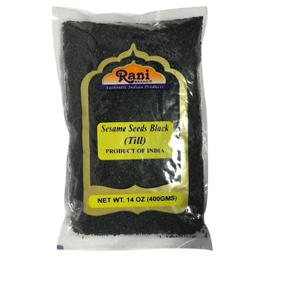 Rani Brand Authentic Indian Foods - Sesame Seeds Whole Black, Raw (Kala Till) 5 Rani Brand Authentic Indian Foods - Sesame Seeds Whole Black, Raw (Kala Till) - Image 3