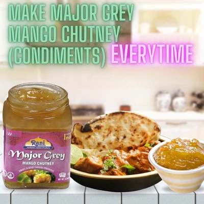 Major Grey Mango Chutney - 12.3oz (350g) - Rani Brand Authentic Indian Products 5 Major Grey Mango Chutney - 12.3oz (350g) - Rani Brand Authentic Indian Products - Image 3