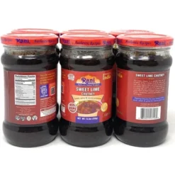 Lime Sweet Mango Chutney - 12.5oz (350g) Pack Of 6 - Rani Brand Authentic Indian Products