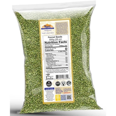 Fennel Seeds (Saunf) - 28oz (800g) - Rani Brand Authentic Indian Products 6 Fennel Seeds (Saunf) - 28oz (800g) - Rani Brand Authentic Indian Products - Image 4