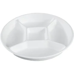 5 Compartment Round Biodegradable Divided Plates - Pack Of 125 - Rani Brand Authentic Indian Products -Kitchen GUEST ed2a97b1 09a6 4167 91c1 86d8cead0676 1