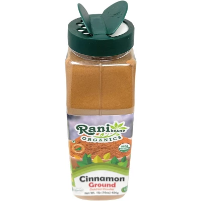 Organic Cinnamon Powder (Ground) Spice 16oz (1lb) 454g - Rani Brand Authentic Indian Products 3 Organic Cinnamon Powder (Ground) Spice 16oz (1lb) 454g - Rani Brand Authentic Indian Products