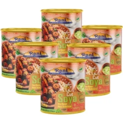 Cut Soya Chaap Whitout Stick (Plant Based Protein) - 30oz (1.875lbs) 850g, Pack Of 6 - Rani Brand Authentic Indian Products -Kitchen GUEST f42694d4 ab5d 4d0e be5d 0b09aff4ff7b