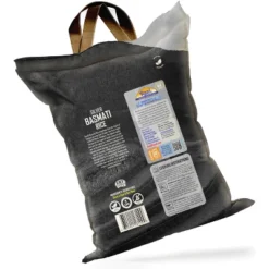 Silver White Basmati Rice Extra Long - 160oz (10lbs) Cloth Bag - Rani Brand Authentic Indian Products -Kitchen GUEST f482491b ce84 408a ad0c 2ae34bf8bdc3